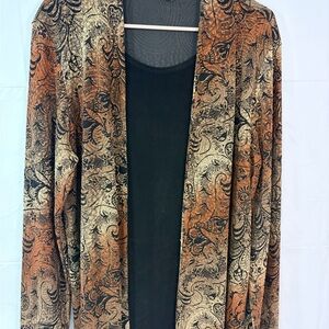 JM Collection Multicolor Paisley Jacket